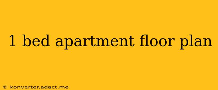 1 bed apartment floor plan