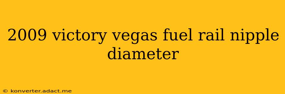 2009 victory vegas fuel rail nipple diameter
