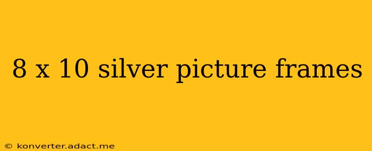8 x 10 silver picture frames
