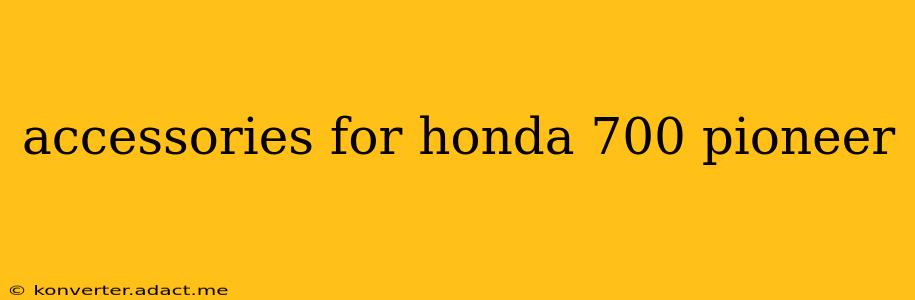 accessories for honda 700 pioneer