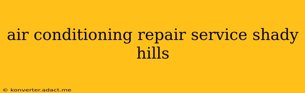 air conditioning repair service shady hills