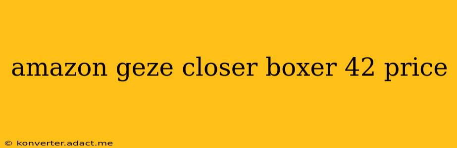 amazon geze closer boxer 42 price