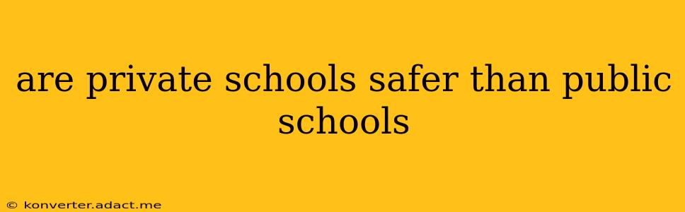 are private schools safer than public schools