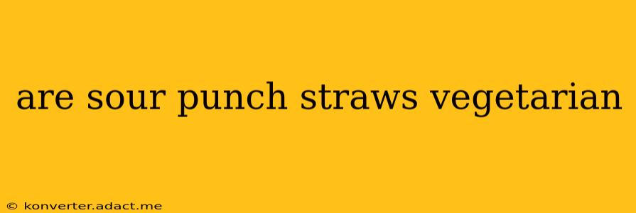 are sour punch straws vegetarian