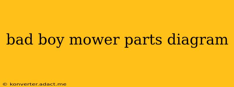 bad boy mower parts diagram