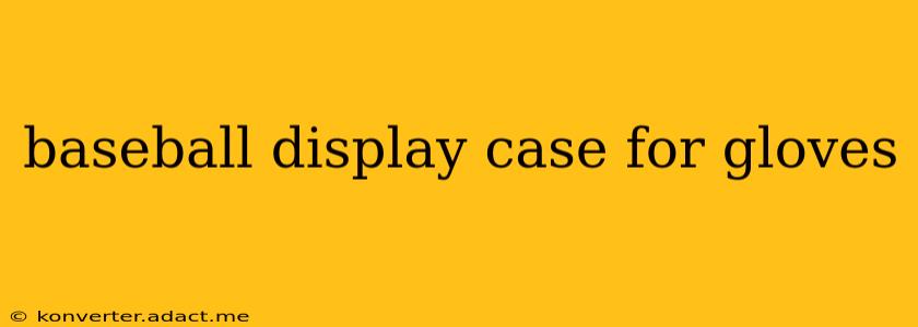 baseball display case for gloves
