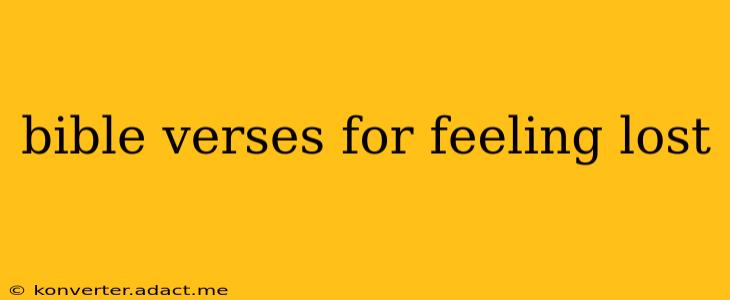 bible verses for feeling lost