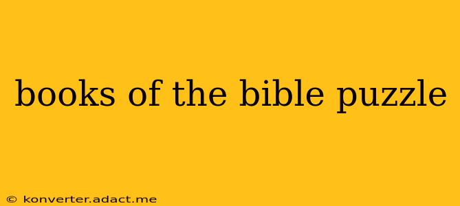 books of the bible puzzle