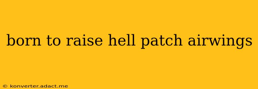 born to raise hell patch airwings