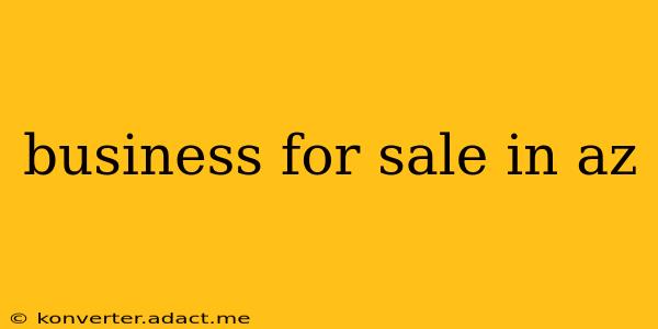 business for sale in az
