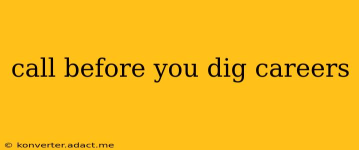 call before you dig careers