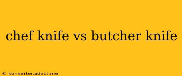 chef knife vs butcher knife