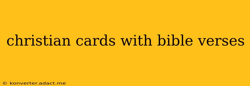 christian cards with bible verses
