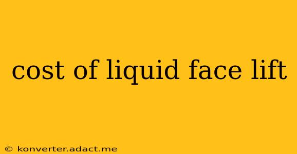 cost of liquid face lift
