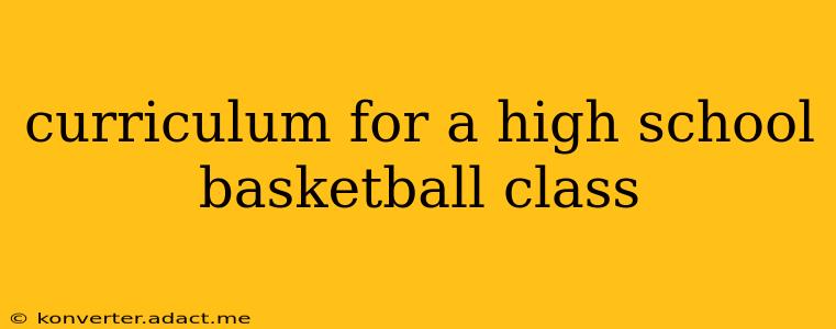 curriculum for a high school basketball class