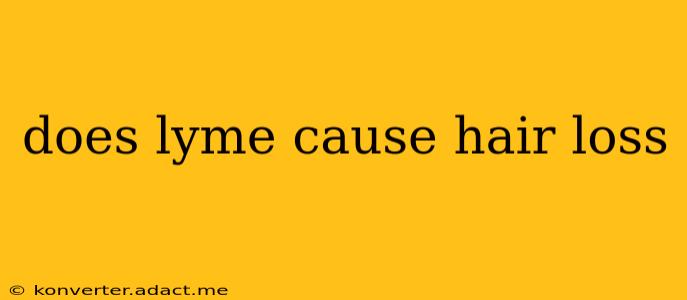 does lyme cause hair loss