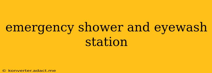 emergency shower and eyewash station