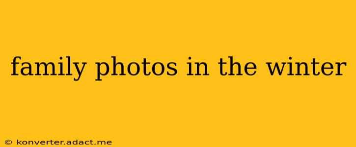 family photos in the winter
