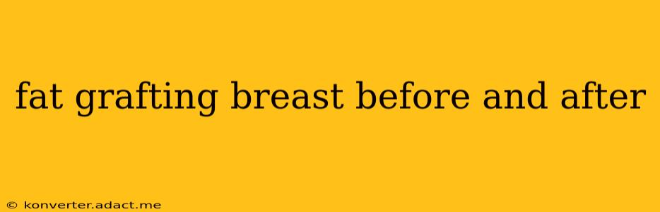 fat grafting breast before and after