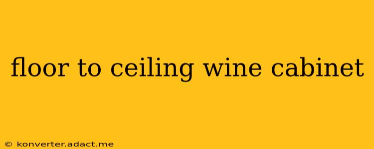 floor to ceiling wine cabinet