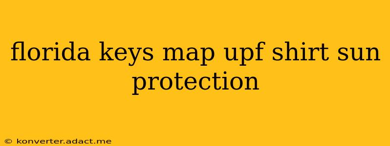 florida keys map upf shirt sun protection