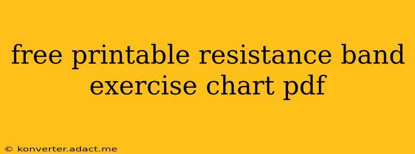 free printable resistance band exercise chart pdf