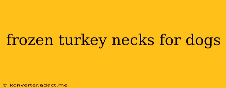 frozen turkey necks for dogs