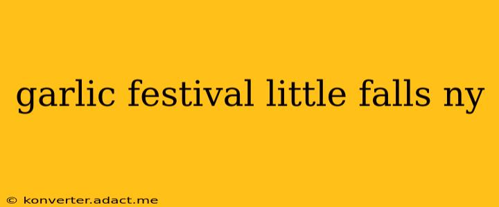 garlic festival little falls ny