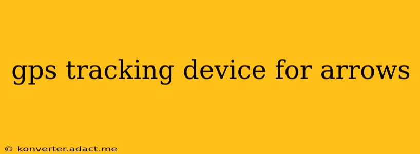 gps tracking device for arrows
