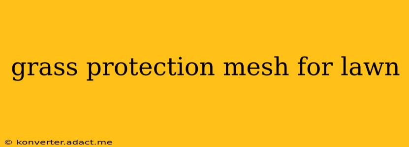 grass protection mesh for lawn
