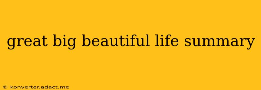 great big beautiful life summary