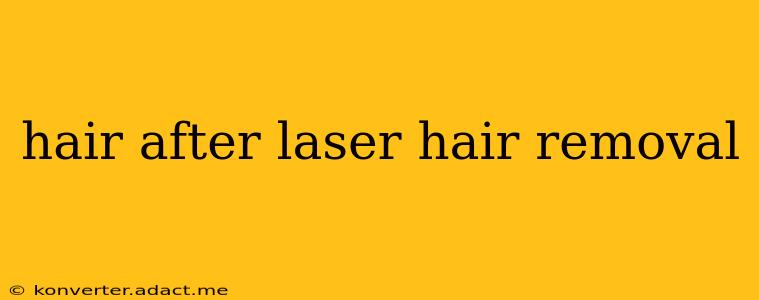 hair after laser hair removal