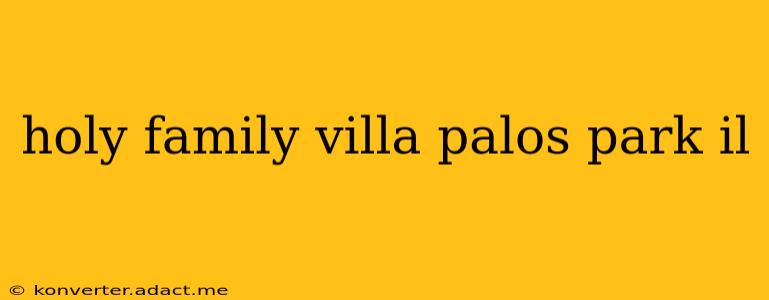 holy family villa palos park il