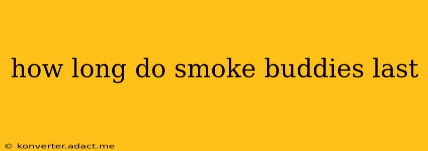 how long do smoke buddies last