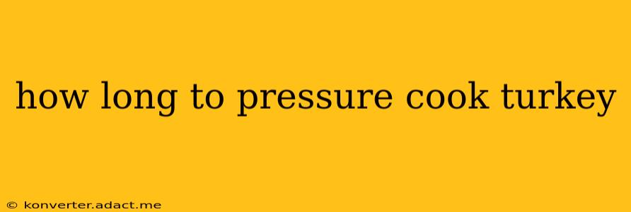 how long to pressure cook turkey