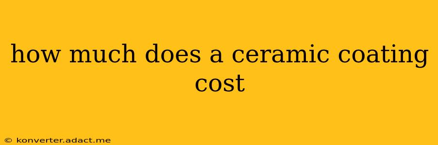 how much does a ceramic coating cost