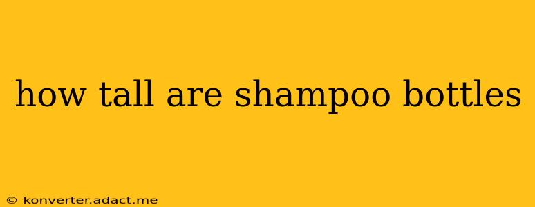 how tall are shampoo bottles