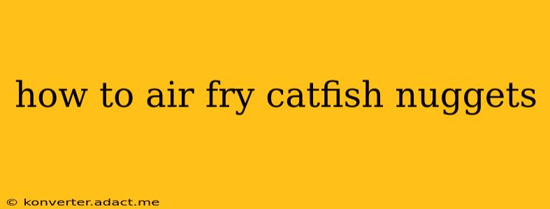 how to air fry catfish nuggets