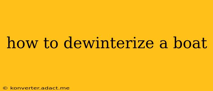 how to dewinterize a boat