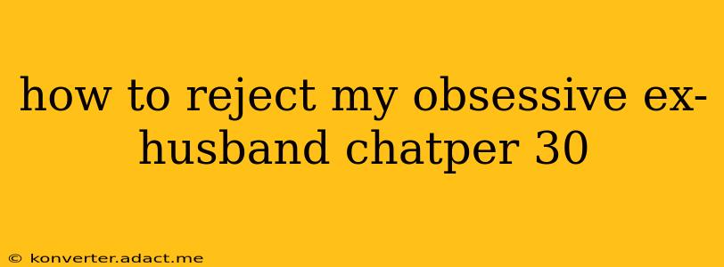 how to reject my obsessive ex-husband chatper 30
