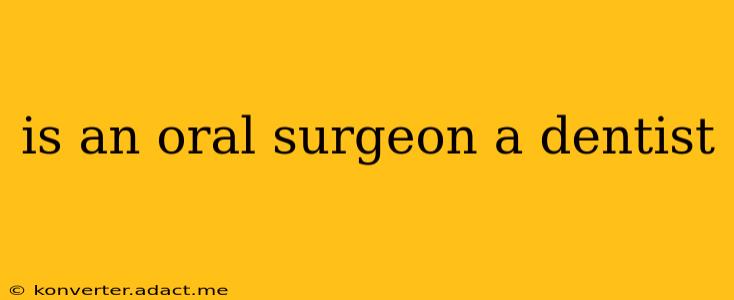 is an oral surgeon a dentist