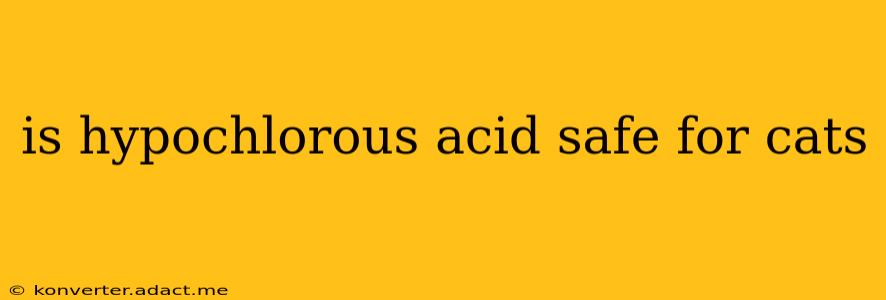 is hypochlorous acid safe for cats