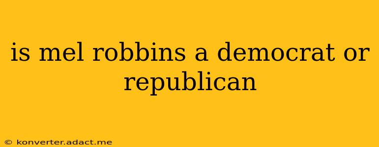 is mel robbins a democrat or republican
