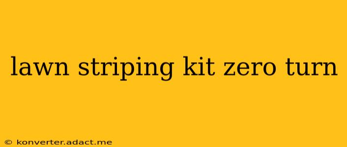 lawn striping kit zero turn