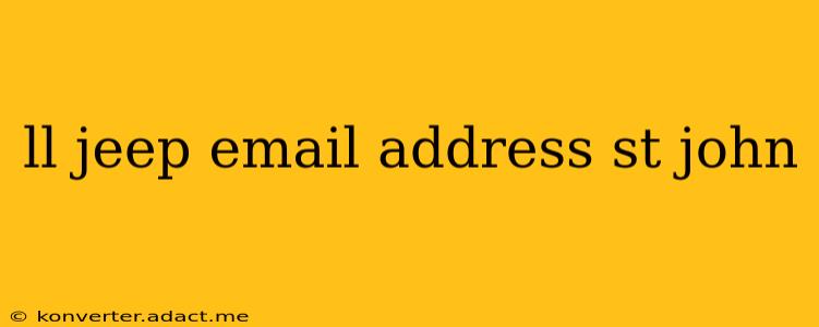 ll jeep email address st john