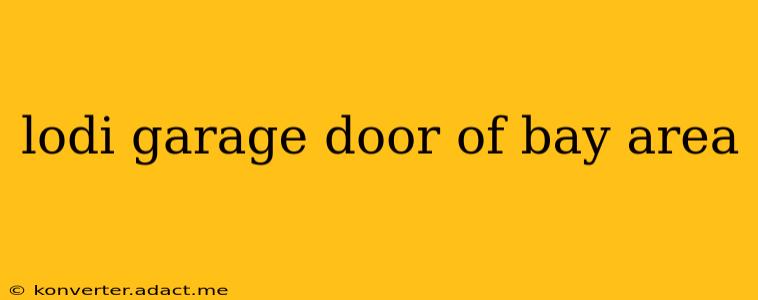 lodi garage door of bay area
