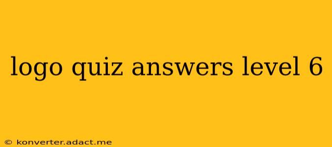 logo quiz answers level 6
