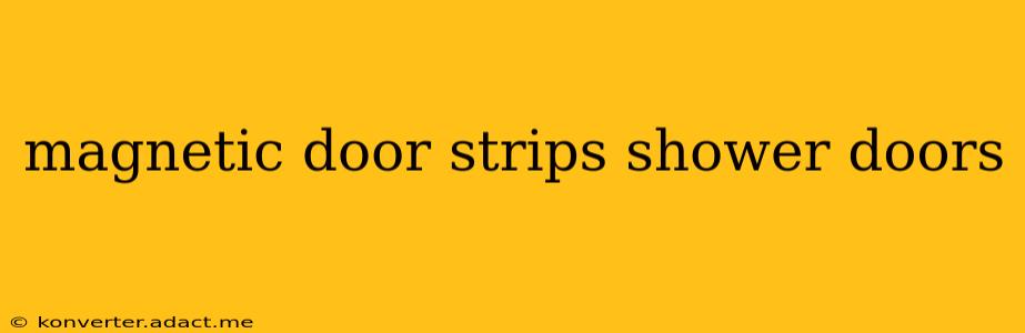 magnetic door strips shower doors