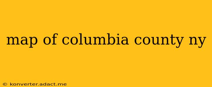 map of columbia county ny