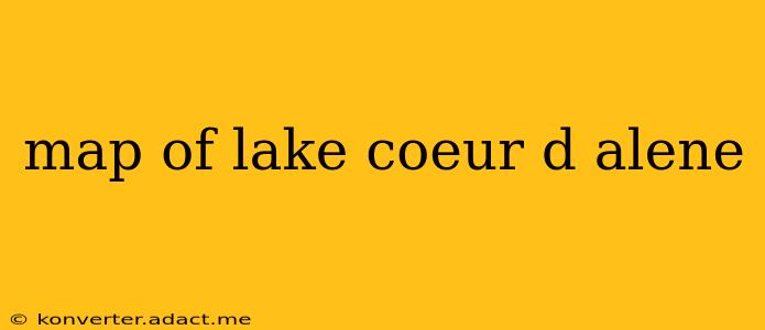 map of lake coeur d alene